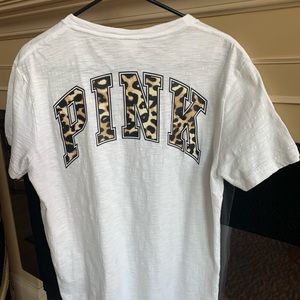 PINK Slub Knit Tunic Tee